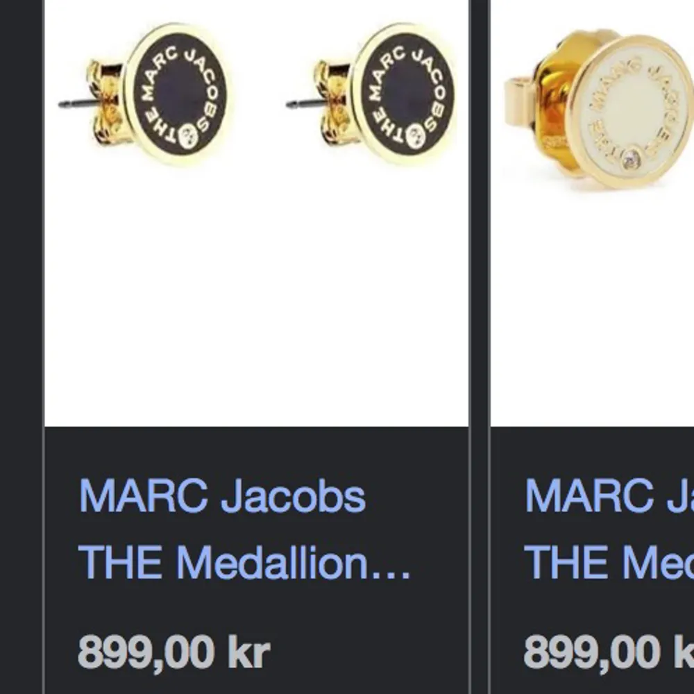 Säljer mina Marc Jacobs örhängen i svart då jag ej använder dom längre. Det finns tecken på användning.  . Accessoarer.