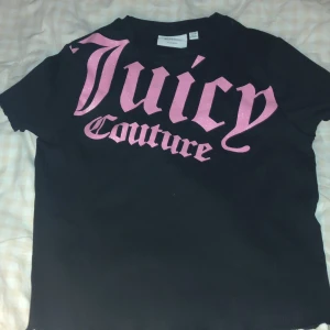 Glittrig rosa text Juicy tröja  - Juicy couture tröja med rosa glittrig text i storlek 14-15 år så typ storlek xs-s och kanske M, stretchigt material, kontakta för pris förslag och bättre bilder