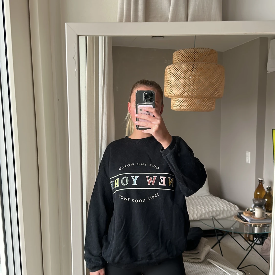 Sweatshirt med tryck  - 90
