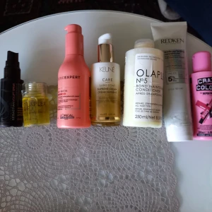 Hårvårds paket - Allt nytt endast taget ur förpackning  Leave in  Olja Värmeskydd Hårfärg RÖD Balsam