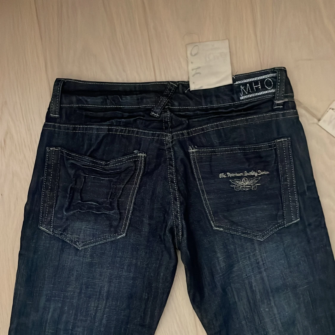lågmidjade y2k jeans  - 91