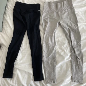 2 st aimn tights, strl S, båda för 200kr - Säljer 2 st tröningstights från aimn pga att dom inte passar mig. Använda men i bra skick! Ett par svarta och ett par i ljusbeige.