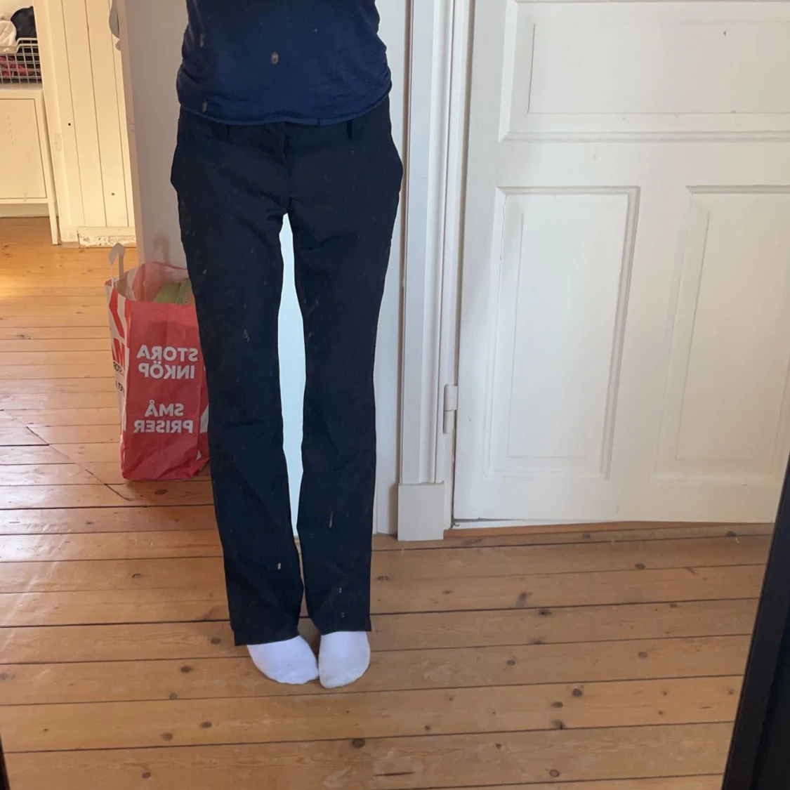 Lågmidjade kostymbyxor 