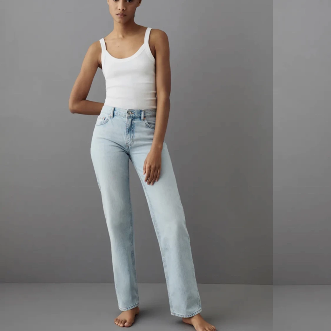 Low Waist Straight Jeans
