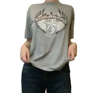 print tshirt - grå tshirt med as ballt print 😸