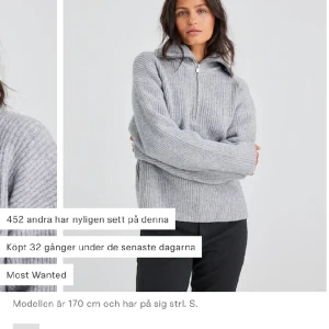 Bikbok  - En jättefin grå stickad tröja från bikbok i storlek m, kommer inte så mycket till användning då jag har den i andra färger❤️❤️ jättemysig till vintern   Nypris - 499kr Säljer för - 200kr