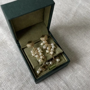 Snäck örhängen  - Jättefina guldiga örhängen som är köpta utomlands!🥰 box medföljer ej.