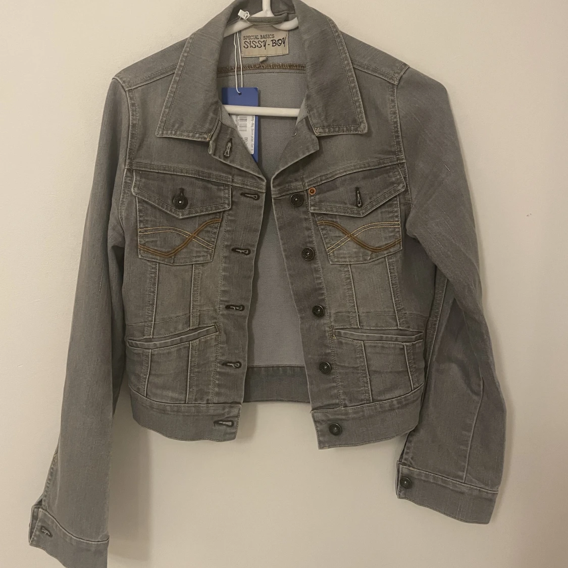 Grå jeansjacka
