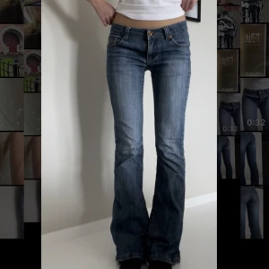 Lågmidjade jeans - SÅ SNYGGA lågmidjade jeans😍😍midjemått: 76cm innerbenslängd: 80cm🌟🌟