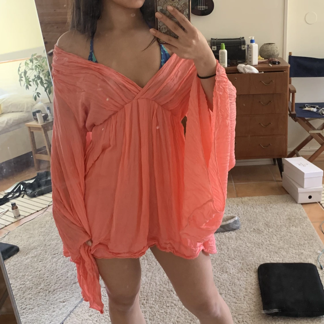 Rosa strandklänning - 91