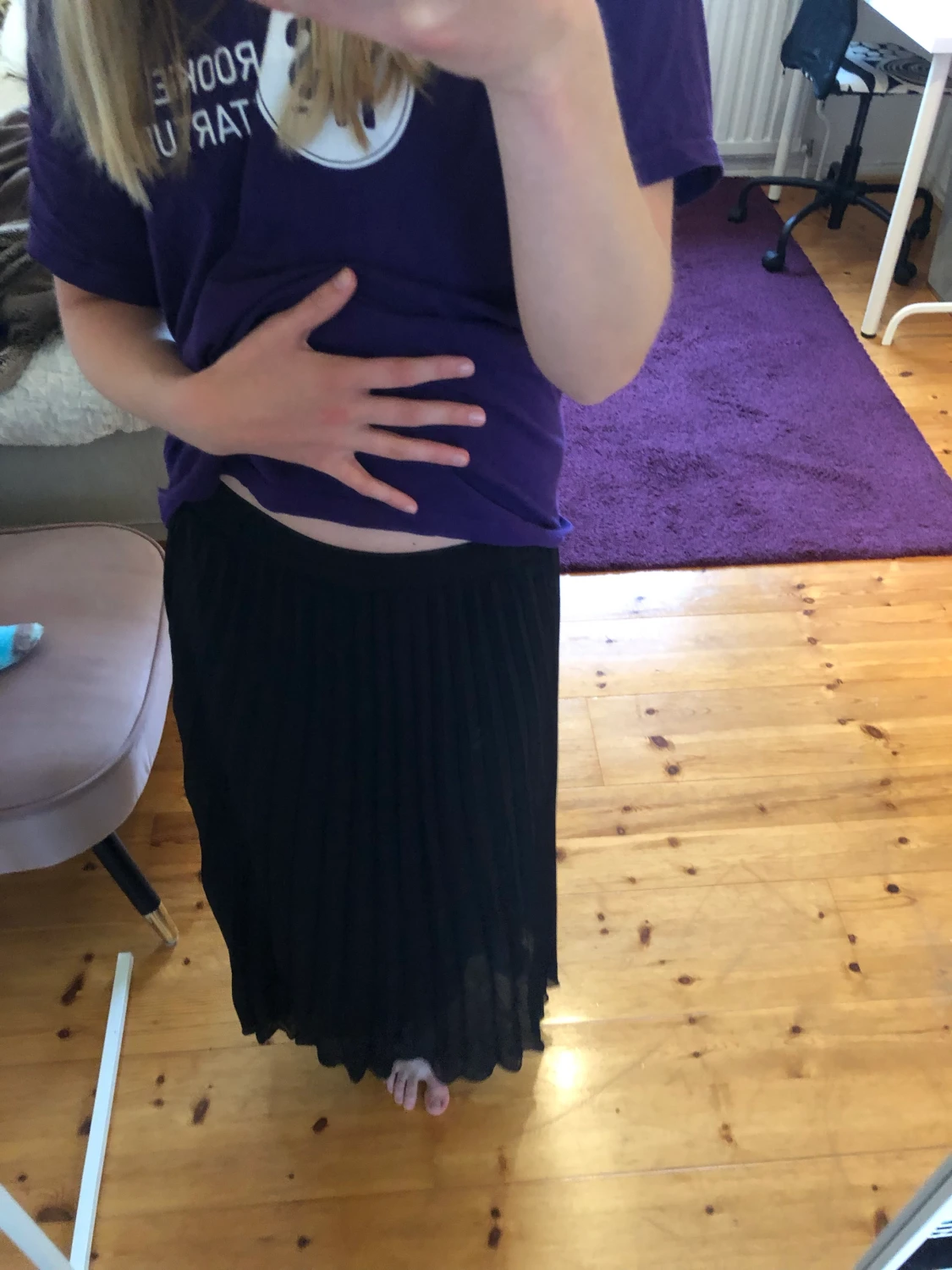 Plisserad långkjol  - 90