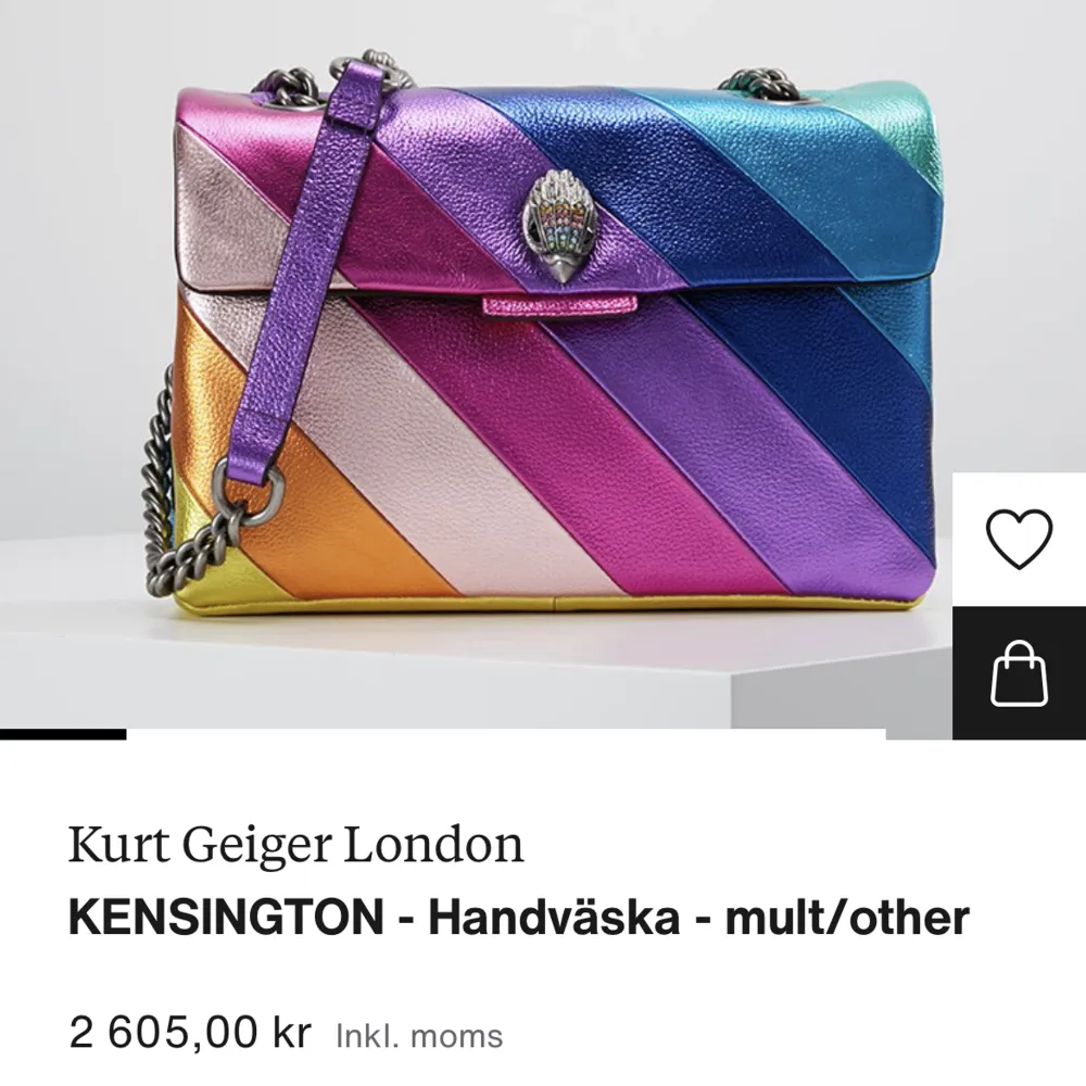 Säljer denna Kurt geiger väska, den är knappt använd. Pris går att diskutera, kan även mötas upp i Stockholm. . Väskor.