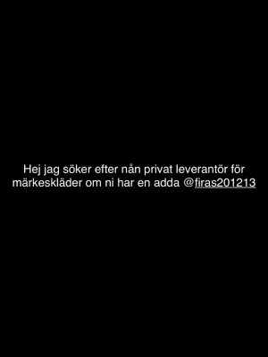 Efterlysning privat leverantör - Söker någon som kan tipsa om privat leverantör för märkeskläder. Kontakta via angivet användarnamn om du har tips.