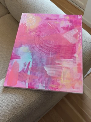 Abstrakt canvas målning - Abstrakt canvas målning av mig