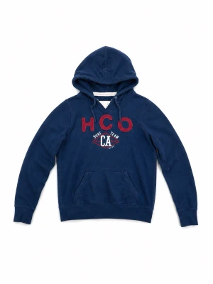 HCO Hollister hoodie marinblå, Archive vintage style! Sällsynt modell S - Säljer en sjukt unik/sällsynt HCO hollister hoodie med broderad text. Tröjan är storlek L men sitter mer som S. Väldigt bra skick på tröjan och inget fel! BVSA 