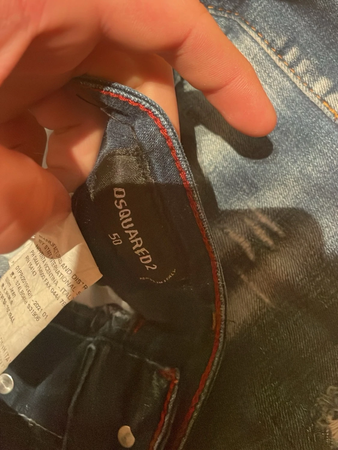 Blå distressed jeans från Dsquared2 - 2