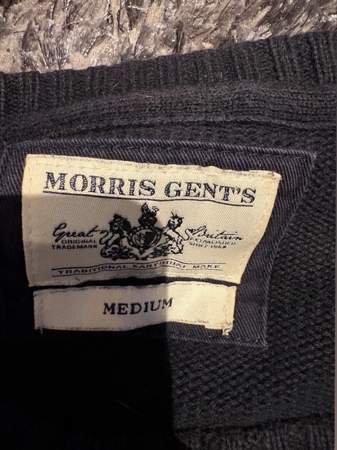 Svart stickad tröja från Morris - 2