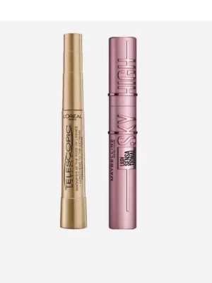 Mascara duo Telescopic & Sky High - Säljer två mascaror: L'Oréal Telescopic i guldigt hölje och Maybelline Lash Sensational Sky High. Dom är helt nya skulle aldrig sälja dom om dom var öppnade pris kan diskuteras lite  helt oöppnade 