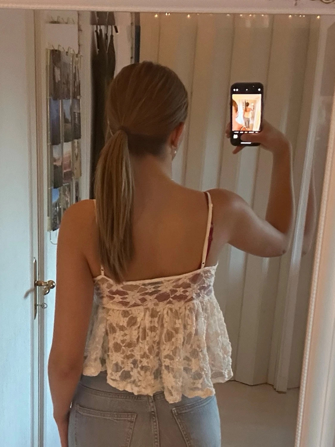 Vit söt topp - 3
