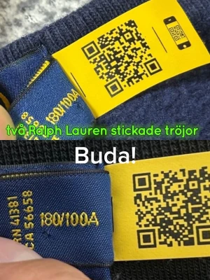 TVÅ stycken stickade tröjor från Ralph Lauren - Två stycken stickade tröjor från Ralph Lauren, ingen användning i princip och ser helt nya ut