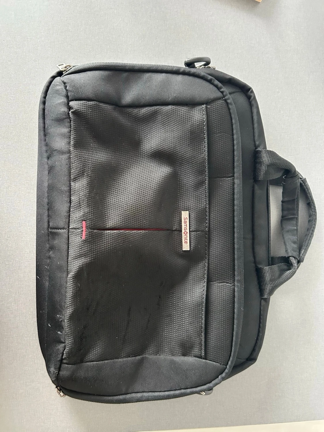 Svart datorväska med handtag - Samsonite