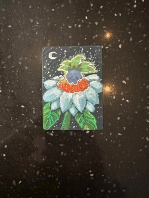 Official Hand painted HappiCollector Art Collection and signed by artist. (First edition) - Hand-painted Pokémon card artwork created entirely by Happicollectr artist. This is a one-of-a-kind piece, carefully painted by hand with attention to detail, color, and character accuracy. Every brushstroke was completed manually, making each card unique and impossible to replicate exactly. A custom collectible that combines traditional painting techniques with the world of Pokémon.  Remember that you get a gift with every purchase from Happicollectr🎁 