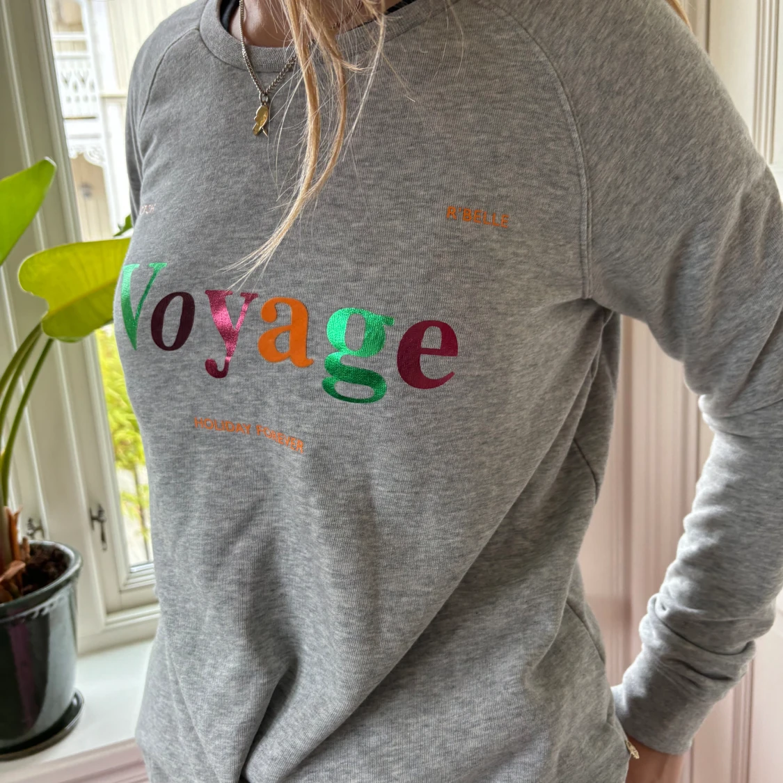 Sweatshirt med tryck 🩷 - 90