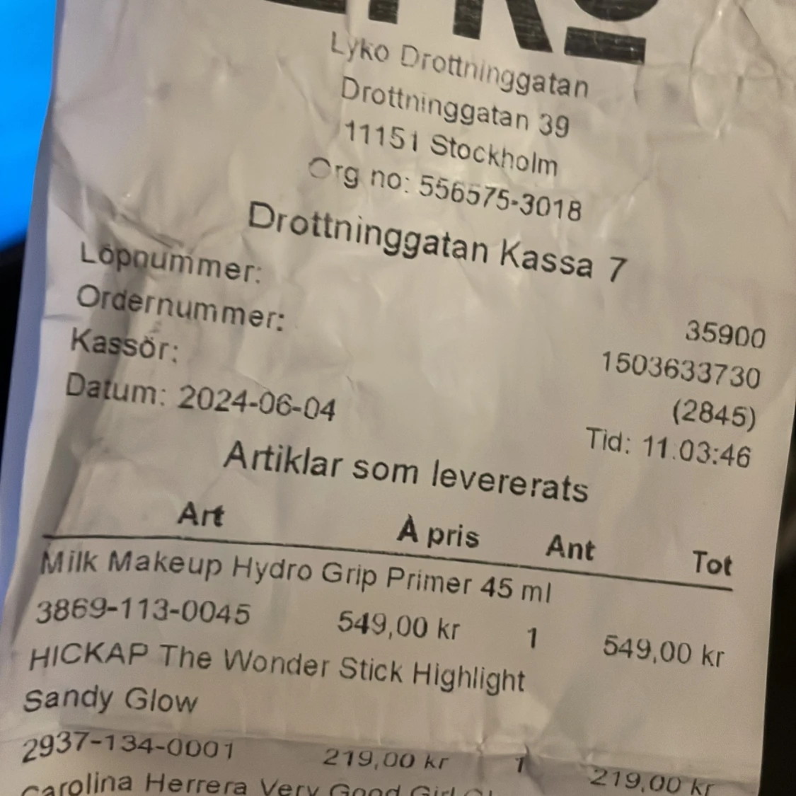 Helt ny milk primer  - 91