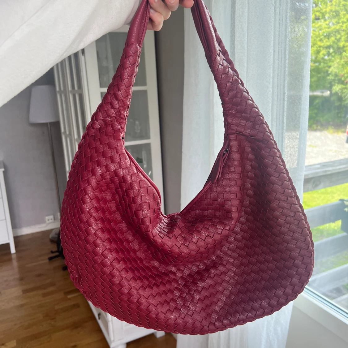 Vinröd väska Yams - 91