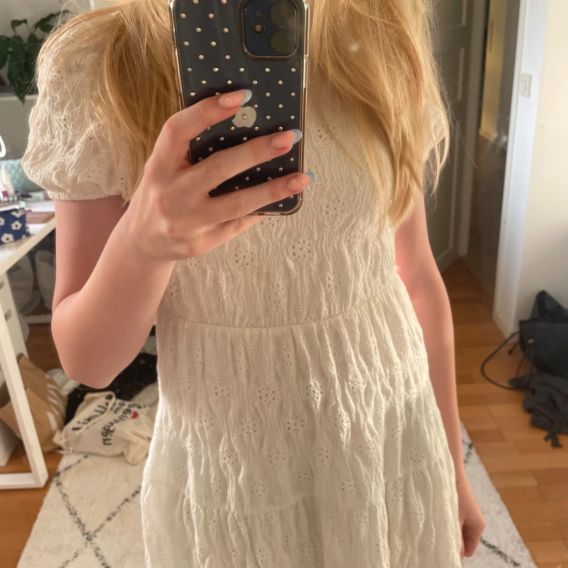 Vit zara klänning - 90