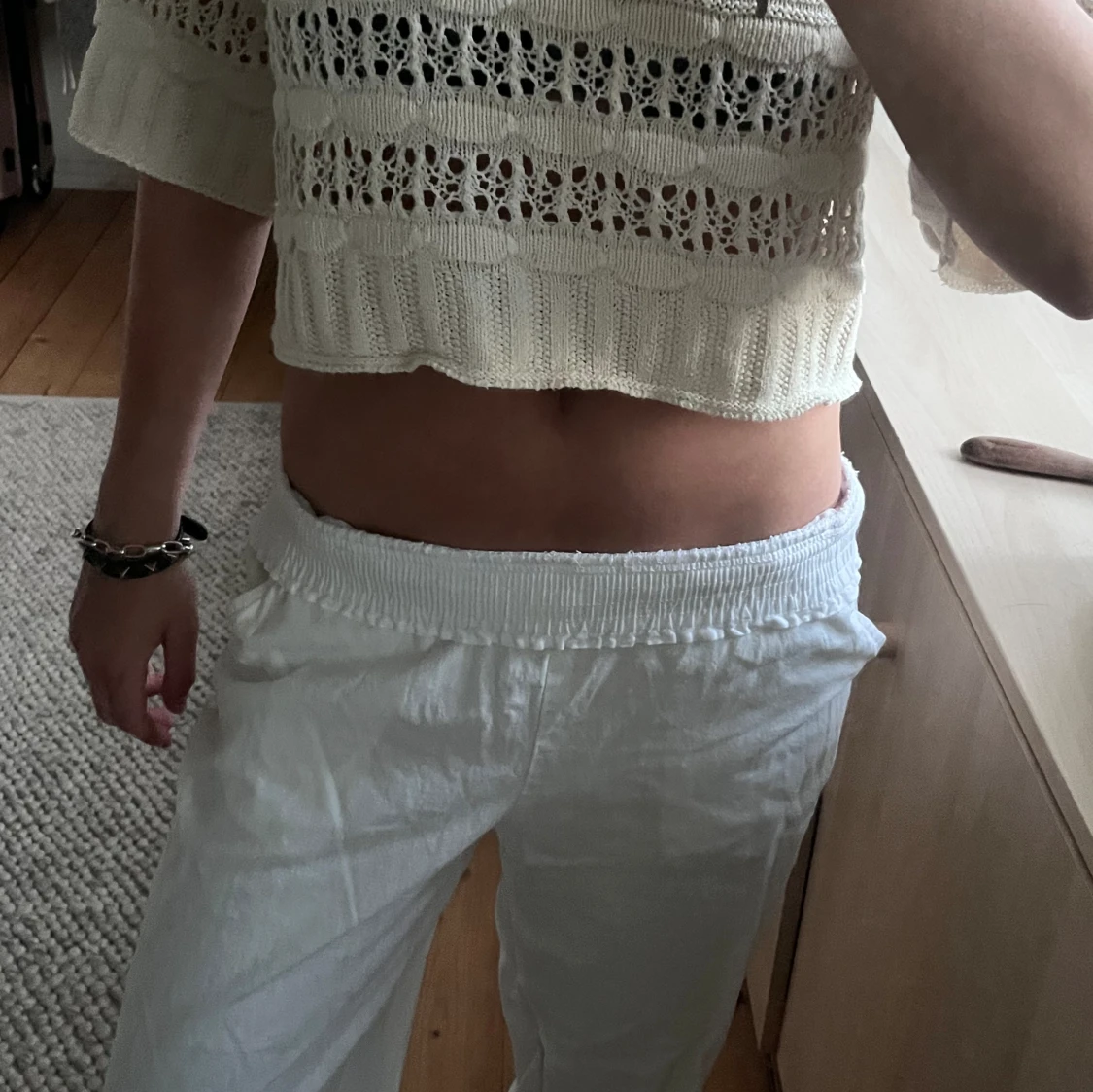 Lågmidjade linnebyxor❣️ - 92