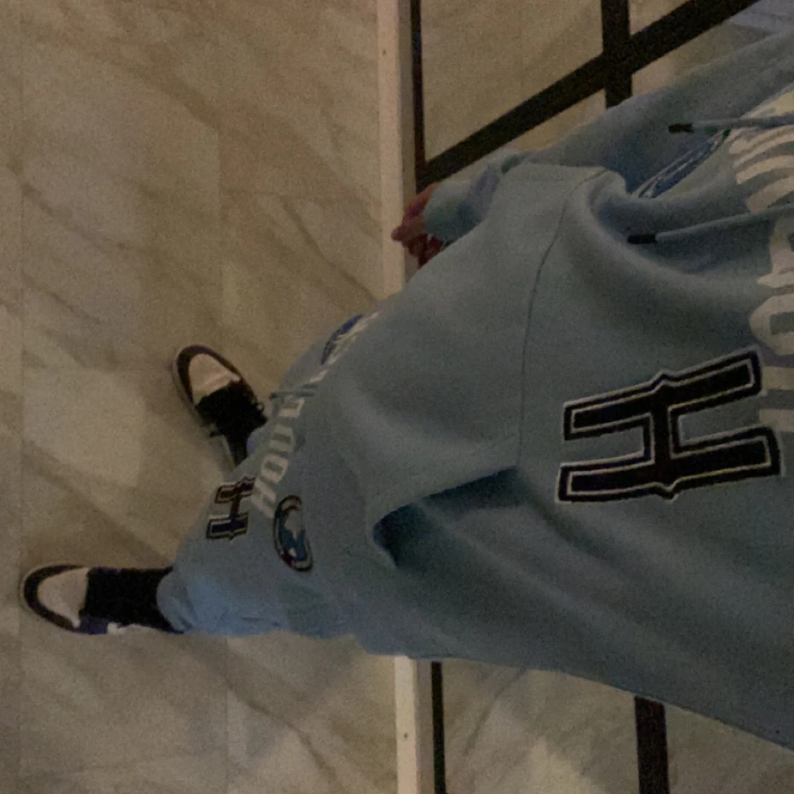 Baby blå Hoodrich set - 91