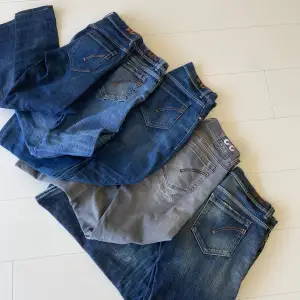 Tja! Säljer nu 5 par dondup jeans! Alla är i den populära modellen George skinny fit och i storlekarna 31,31,32,33,36/33!Jeansen är perfekta nu för sommaren och väldigt bra skick! Priset är 999 för alla blåa och 1099 för dem gråa! Finns i profilen!