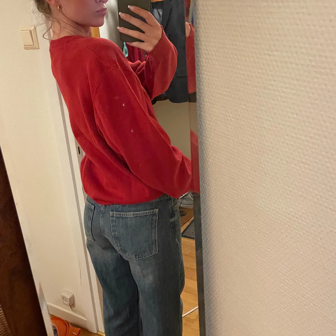 Sweatshirt röd  - 92