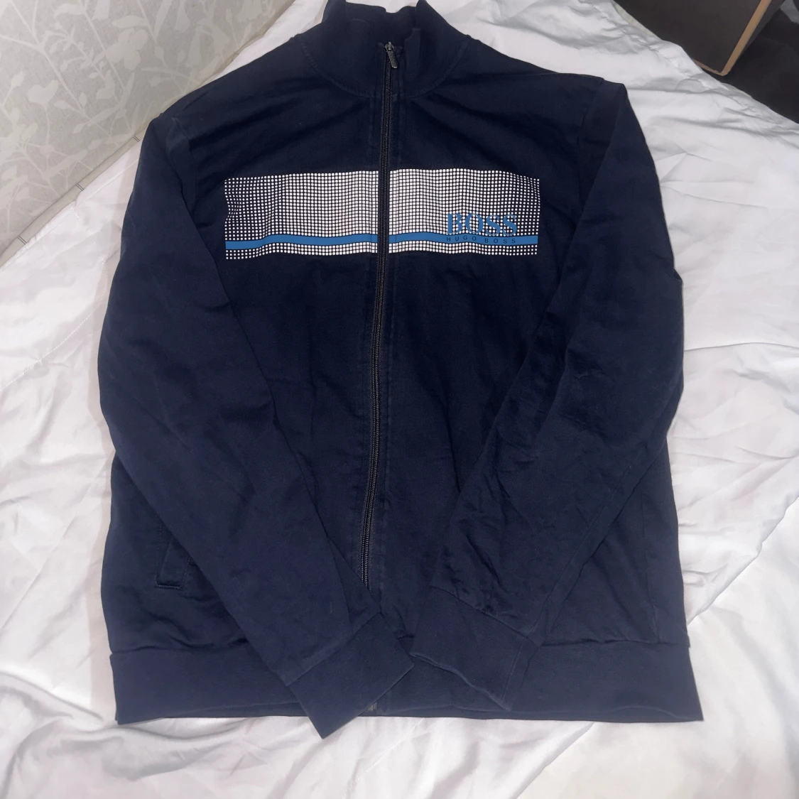 Hugo boss zip tröja  - 90