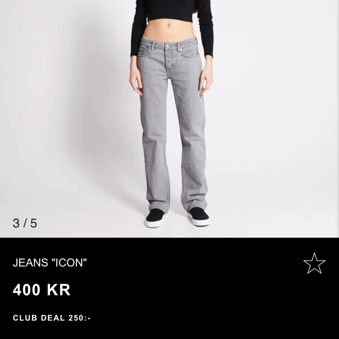 jeans med låg midja  - 90