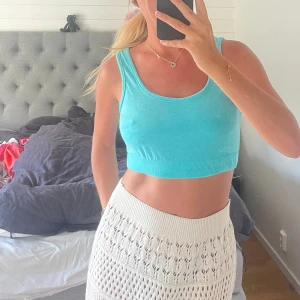 Blå topp i handduksmatrial - Superfin topp i storlek S