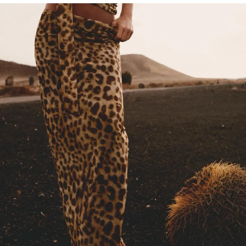 Säljer denna superfina o helt slutsålda leopard kjol från zara! Använd 2 ggr så i nyskick❤️. Kjolar.