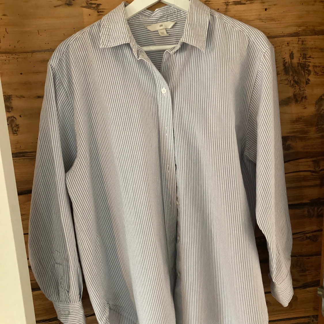 Randig over size-skjorta