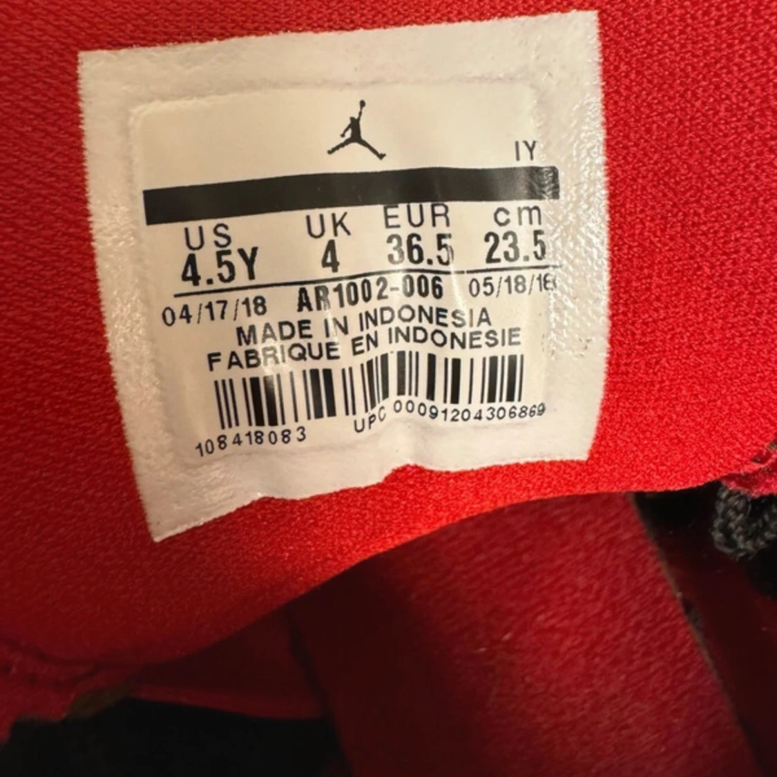 Jordan 23 black red - 93