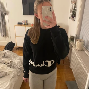 Svart Champion sweatshirt - Svart champion sweatshirt i storlel S. Knappt använd och är i gott skick.