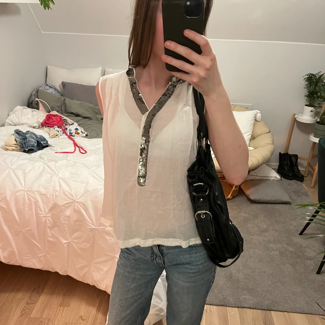 Vit blus VERO MODA - 90