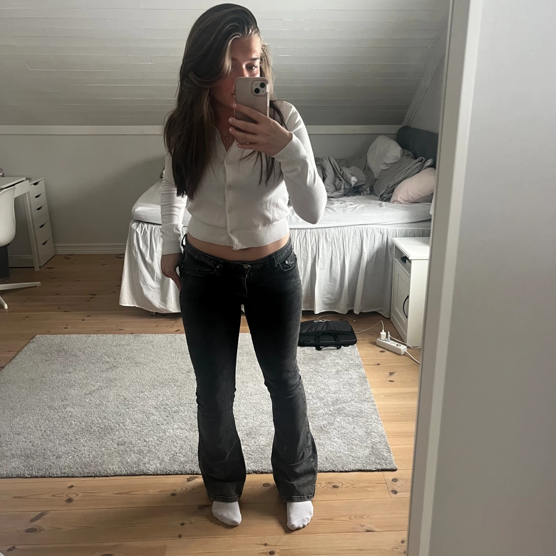 Lågmidjade jeans