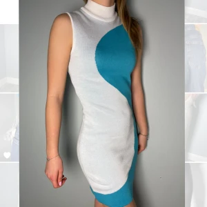 60-tals klänning - Klänningen är i nyskick, använd en gång. Den är i ett lite tjockare material.