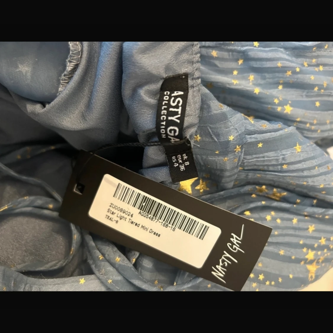 Blå mini klänning  - 91