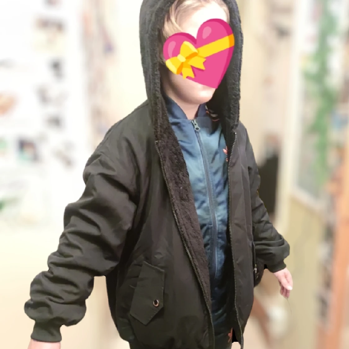 Oanvänd ny jacka vändbar - 91