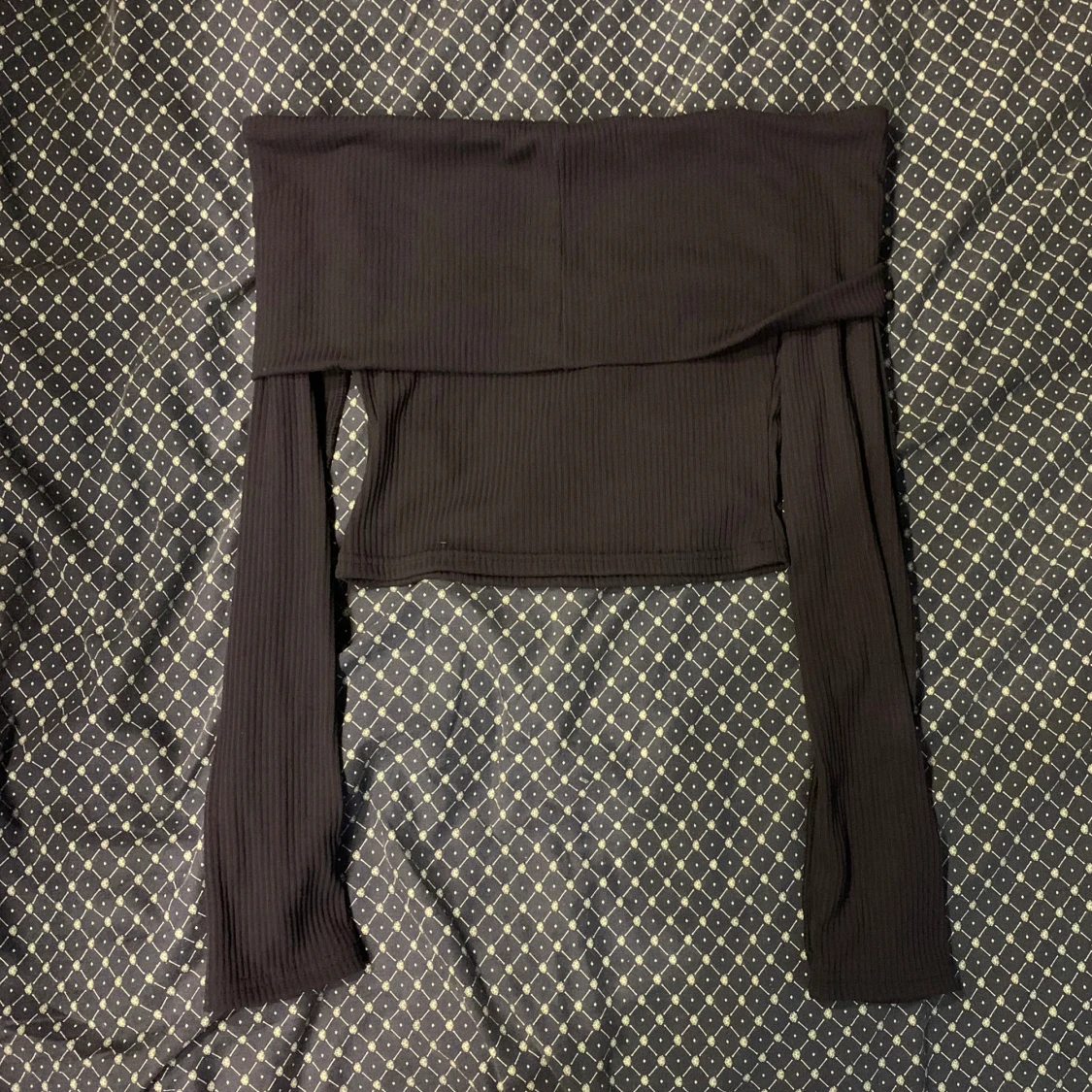 Marinblå off-shoulder topp - 92