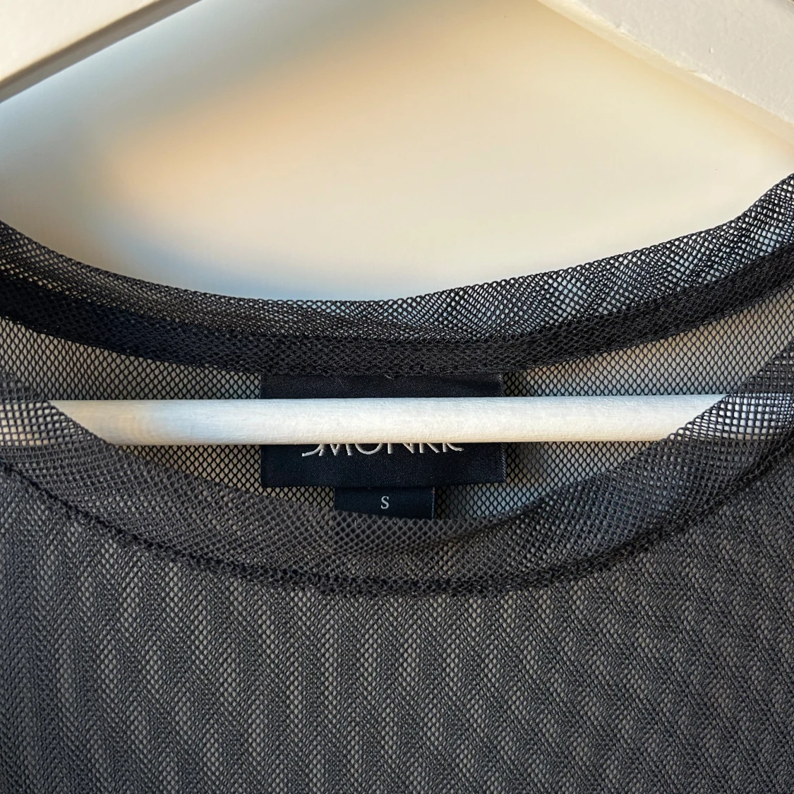 Meshtopp nät mesh Monki S goth svart  - 91