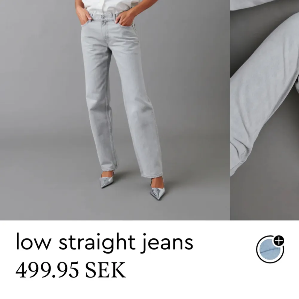 Hej! Jag säljer dessa sjukt snygga jeans ifrån Gina tricot, storlek 34. Har använts ett fåtal gånger men är som nyskick. Nypris:499 kr och säljer för 100kr! Hör av vid funderingar💕. Jeans & Byxor.