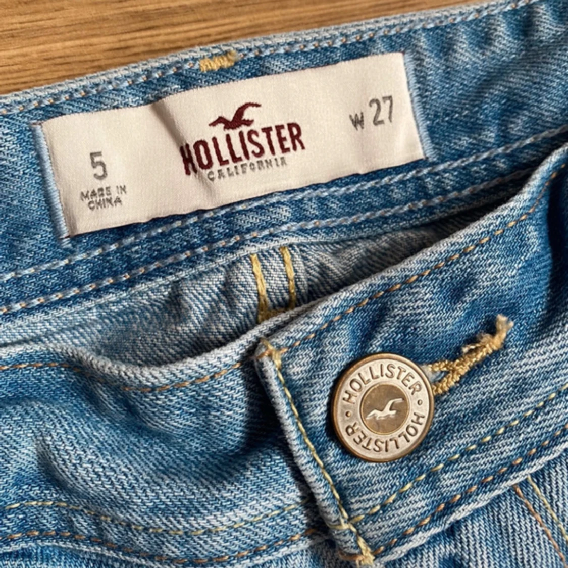 Lågmidjade jeansshorts - 92